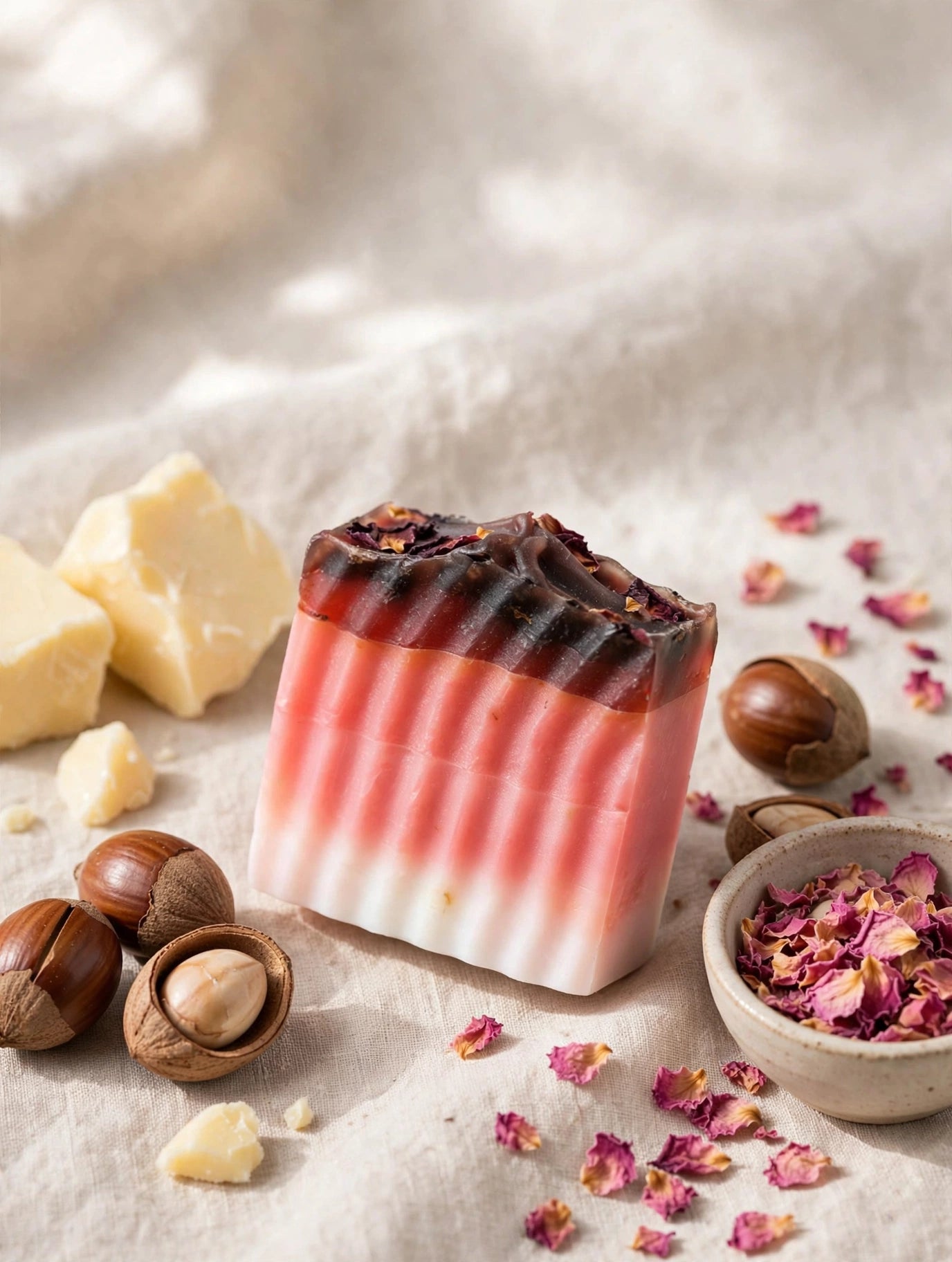Rose pedal hand soap