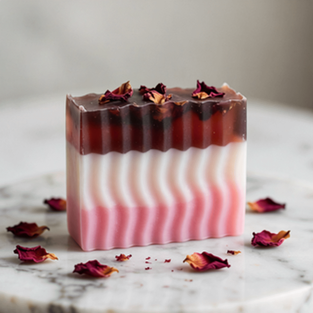 Rose pedal hand soap