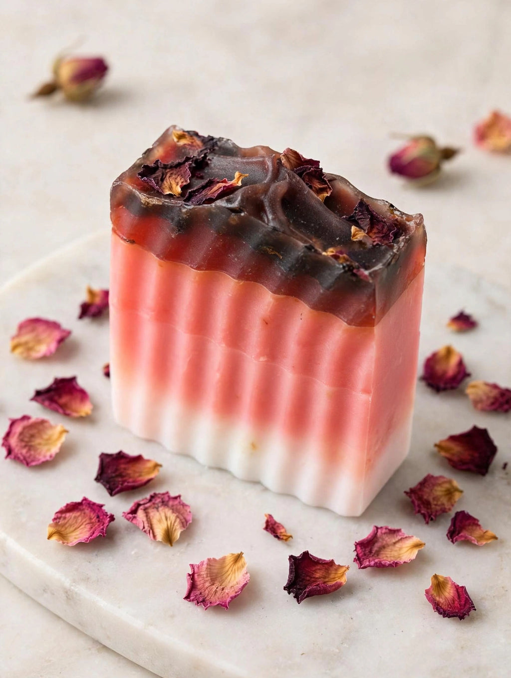 Rose pedal hand soap
